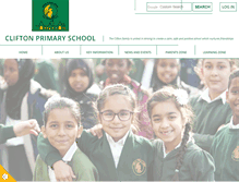 Tablet Screenshot of cliftonprimaryschool.com